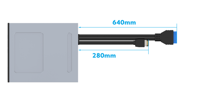 Usb Gbps Type C Panel With Dual Usb Gbps Type A Ports Akasa