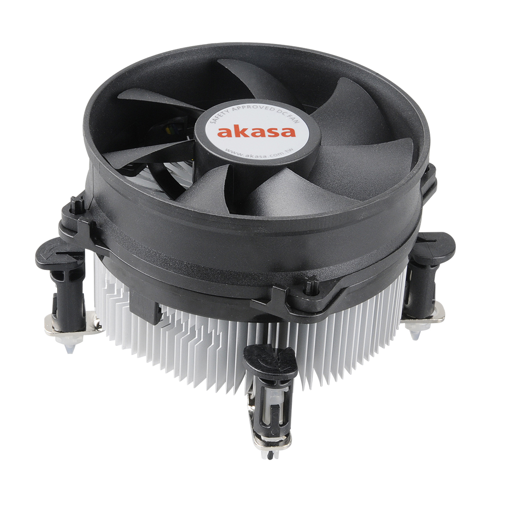 Dual socket aluminium cooler | Ball bearing PWM fan cooler | Akasa ...